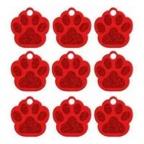 Dog Paw ID Tag - Custom Personalized Pet Name Tags - Toddcraft