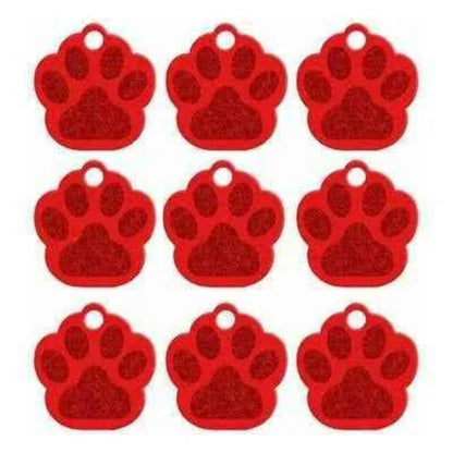 Dog Paw ID Tag - Custom Personalized Pet Name Tags - Toddcraft