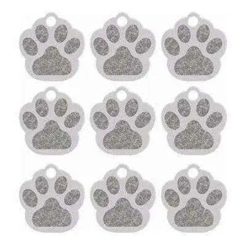 Dog Paw ID Tag - Custom Personalized Pet Name Tags - Toddcraft