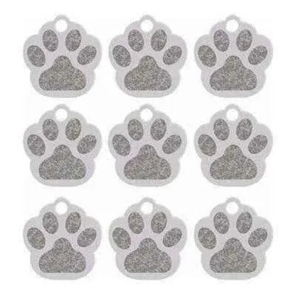 Dog Paw ID Tag - Custom Personalized Pet Name Tags - Toddcraft