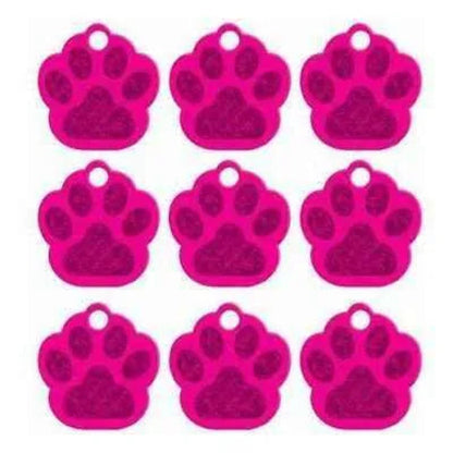 Dog Paw ID Tag - Custom Personalized Pet Name Tags - Toddcraft