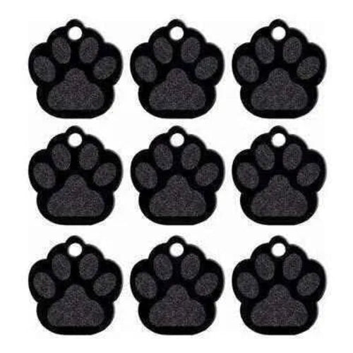 Dog Paw ID Tag - Custom Personalized Pet Name Tags - Toddcraft