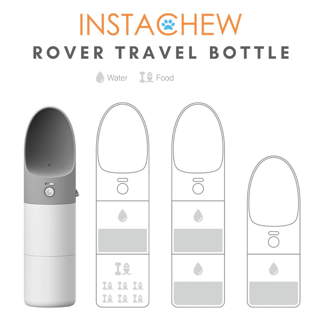 Instachew Rover Pet Travel Bottle, Dog water bottle - Toddcraft