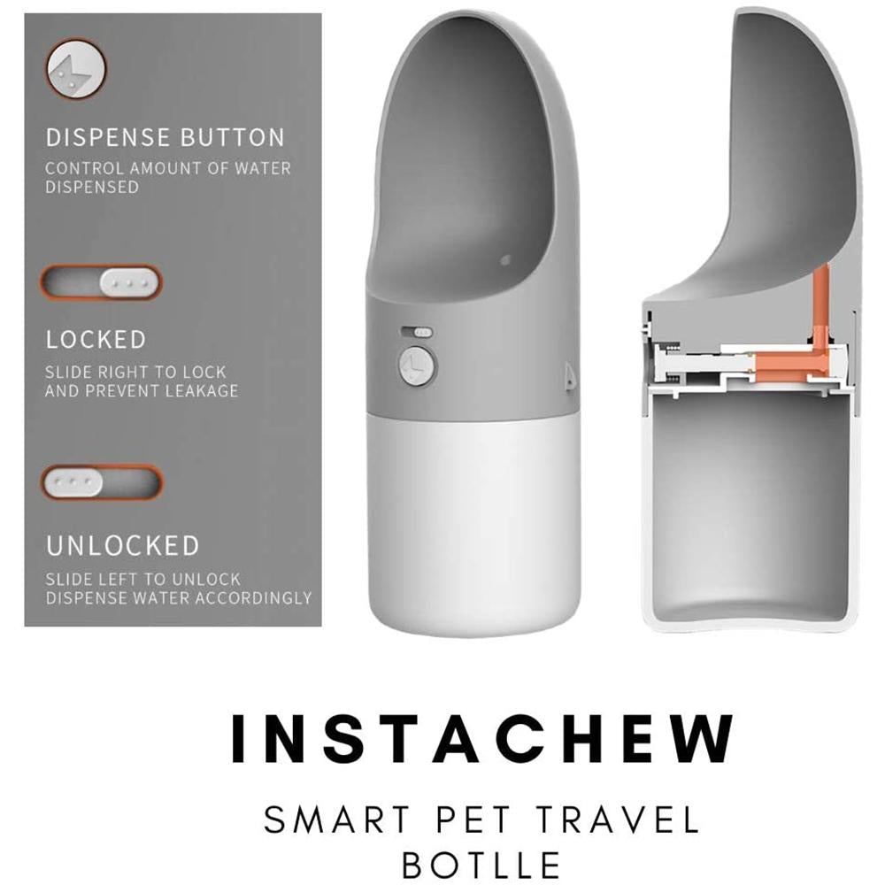 Instachew Rover Pet Travel Bottle, Dog water bottle - Toddcraft