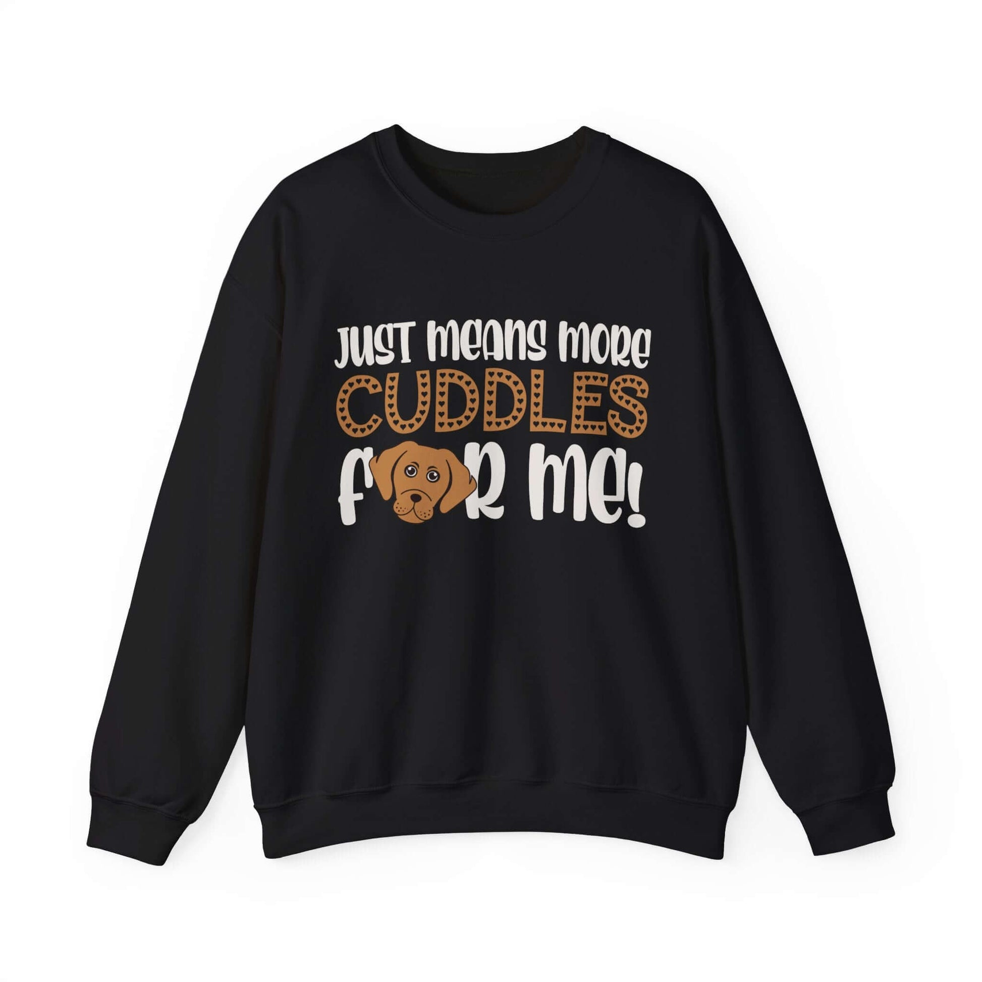 The sweatshirt for dog lovers in black.