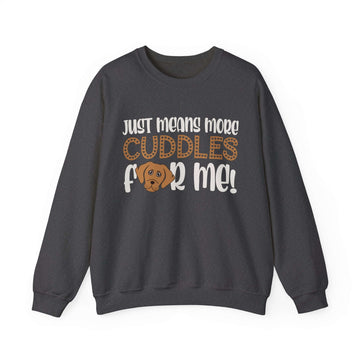 The sweatshirt for dog lovers in dark heather.