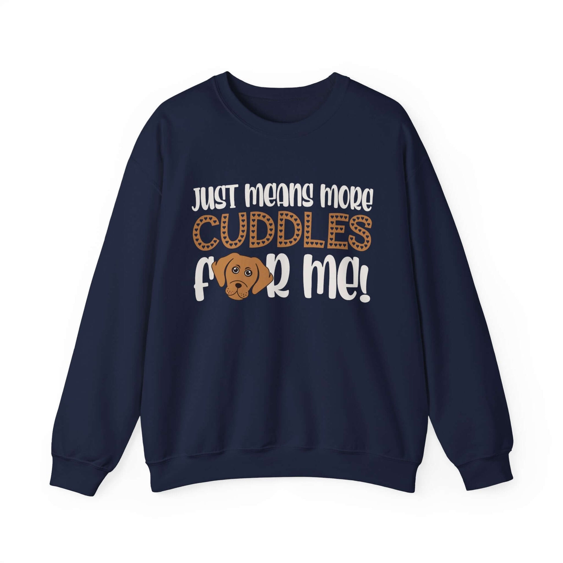 The sweatshirt for dog lovers in navy.