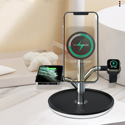 3-in-1 Wireless Charging Stand - iPhone Apple Watch AirPods - Toddcraft