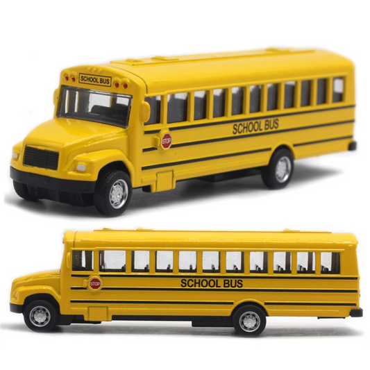 Alloy Inertial School Bus Model Car Model For Gifts Kids Boy Toys - Toddcraft