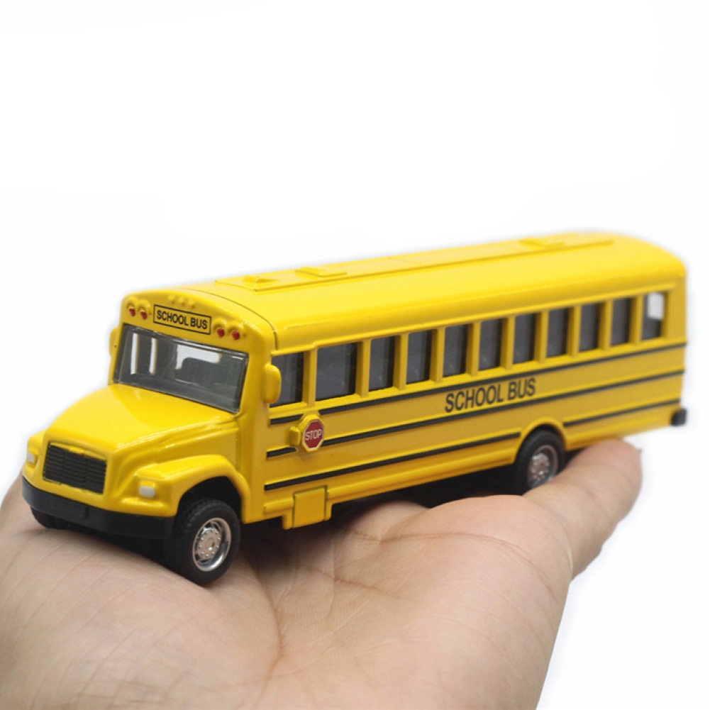 Alloy Inertial School Bus Model Car Model For Gifts Kids Boy Toys - Toddcraft