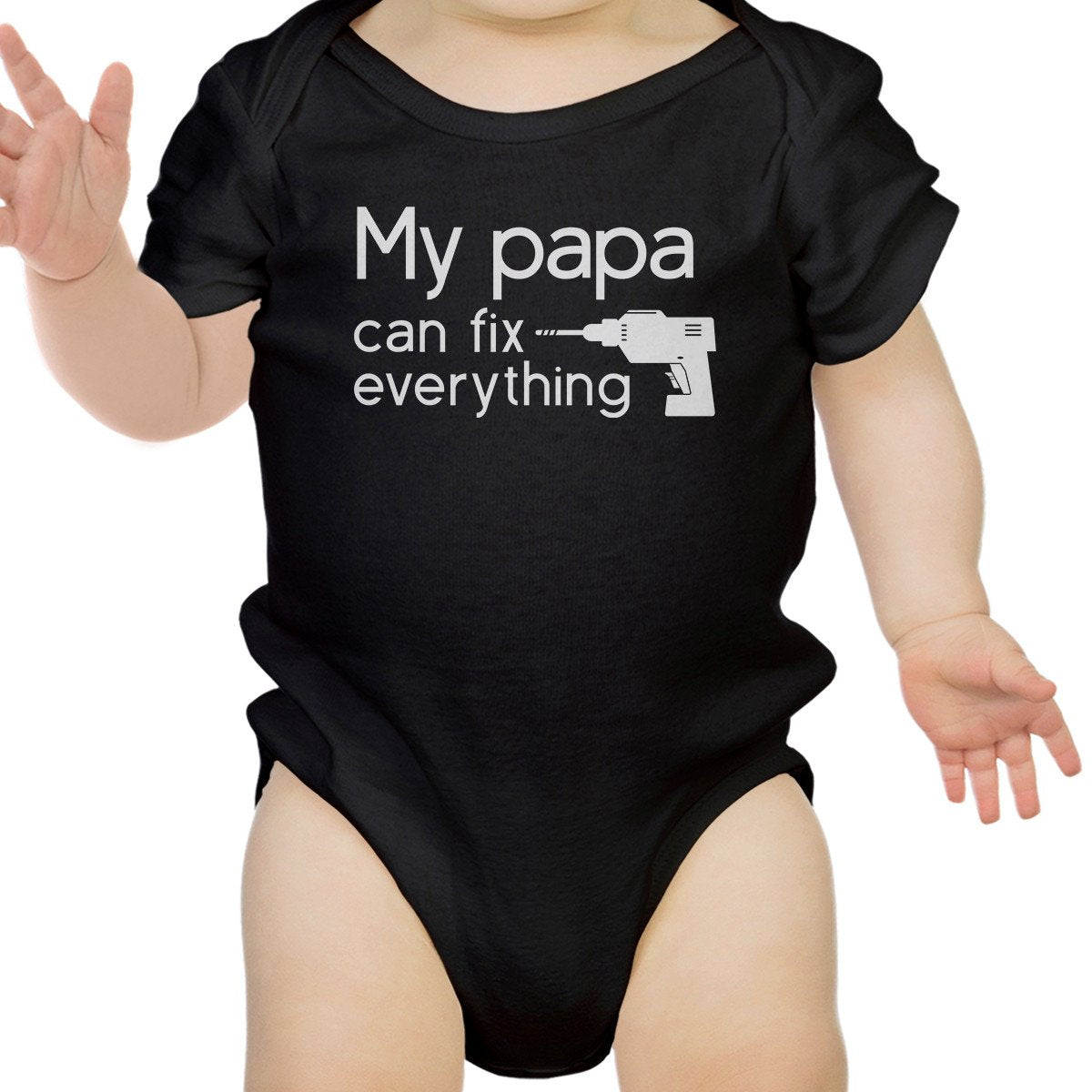 My Papa Fix Black Cute Baby Onesie Unique Fathers - Toddcraft