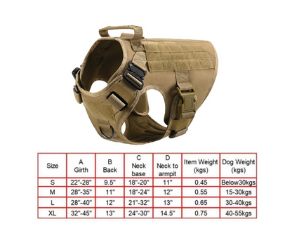 Tactical Dog Harness and Leash Set - Toddcraft