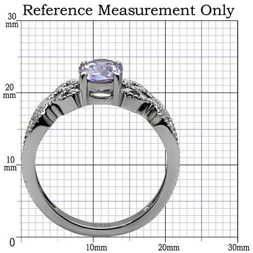 TK079 - High polished (no plating) Stainless Steel Ring with AAA Grade - Toddcraft