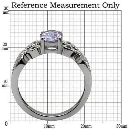 TK079 - High polished (no plating) Stainless Steel Ring with AAA Grade - Toddcraft