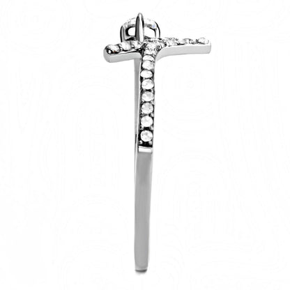 DA145 - High polished (no plating) Stainless Steel Ring with AAA Grade - Toddcraft