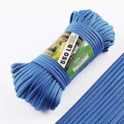Paracord 550 Mil-Spec Rope – 100FT Heavy-Duty Nylon Survival Cord
