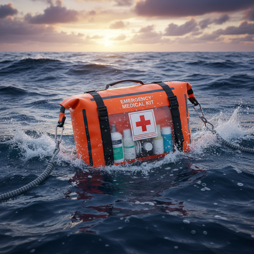 Waterproof first aid kit floating