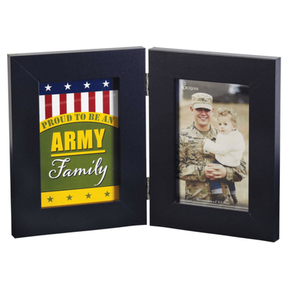 Proud Army Family Double Photo Frame - Toddcraft