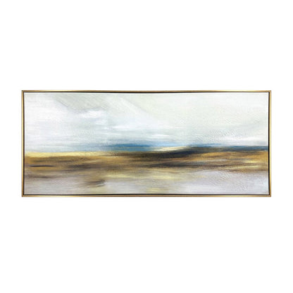The Horizon Gold Floater Frame Painting Wall Art - Toddcraft
