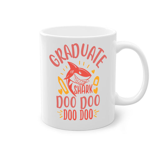 Graduate Shark Doo Doo Mug - Funny Graduation Coffee Cup Gift