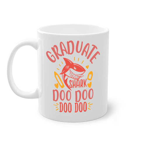 Graduate Shark Doo Doo Mug - Funny Graduation Coffee Cup Gift