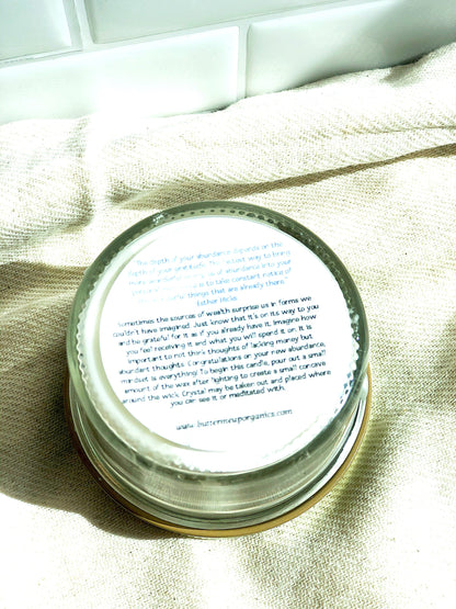 Abundance Candle / Ritual Candle / Intention Candle / Hand Poured - Toddcraft