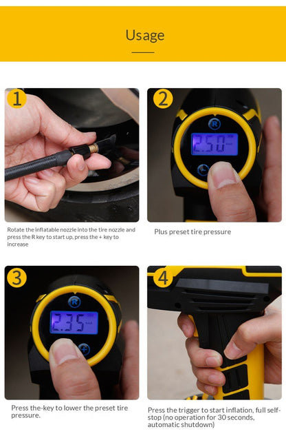 Portable Tire Inflator Air Pump - Toddcraft