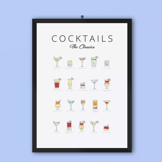 Cocktails Art Poster Decor - Toddcraft