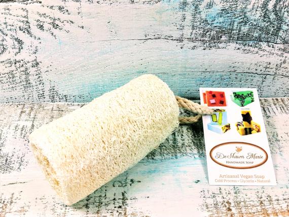 Organic Natural 4" Loofah, loofa, luffa, vegan - Toddcraft