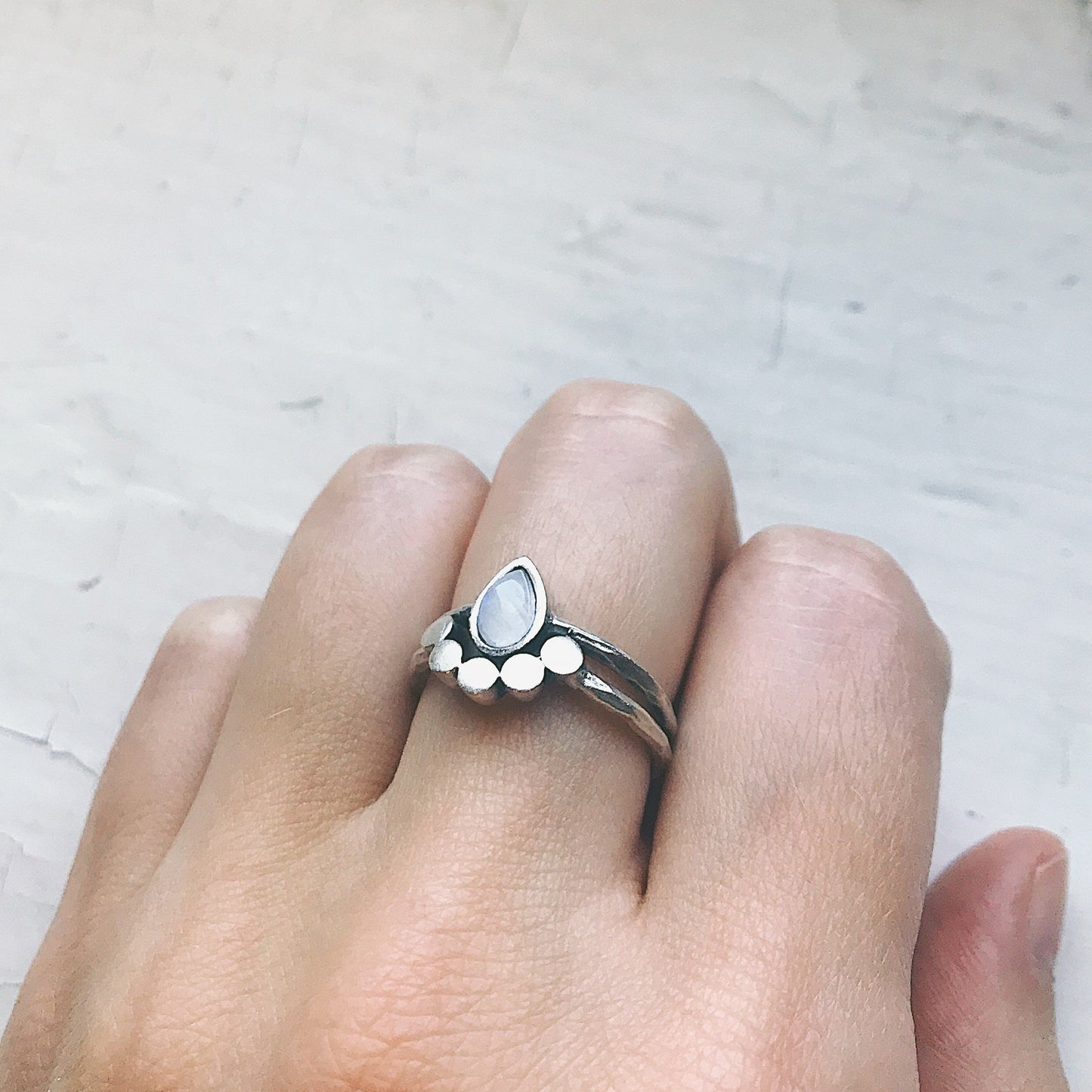 Moondrop Moonstone Ring - Toddcraft