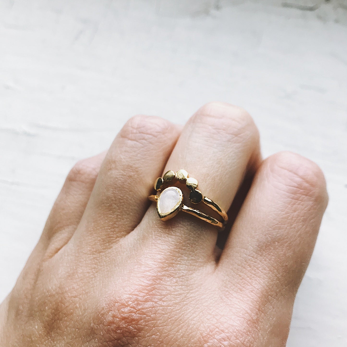 Moondrop Moonstone Ring - Toddcraft